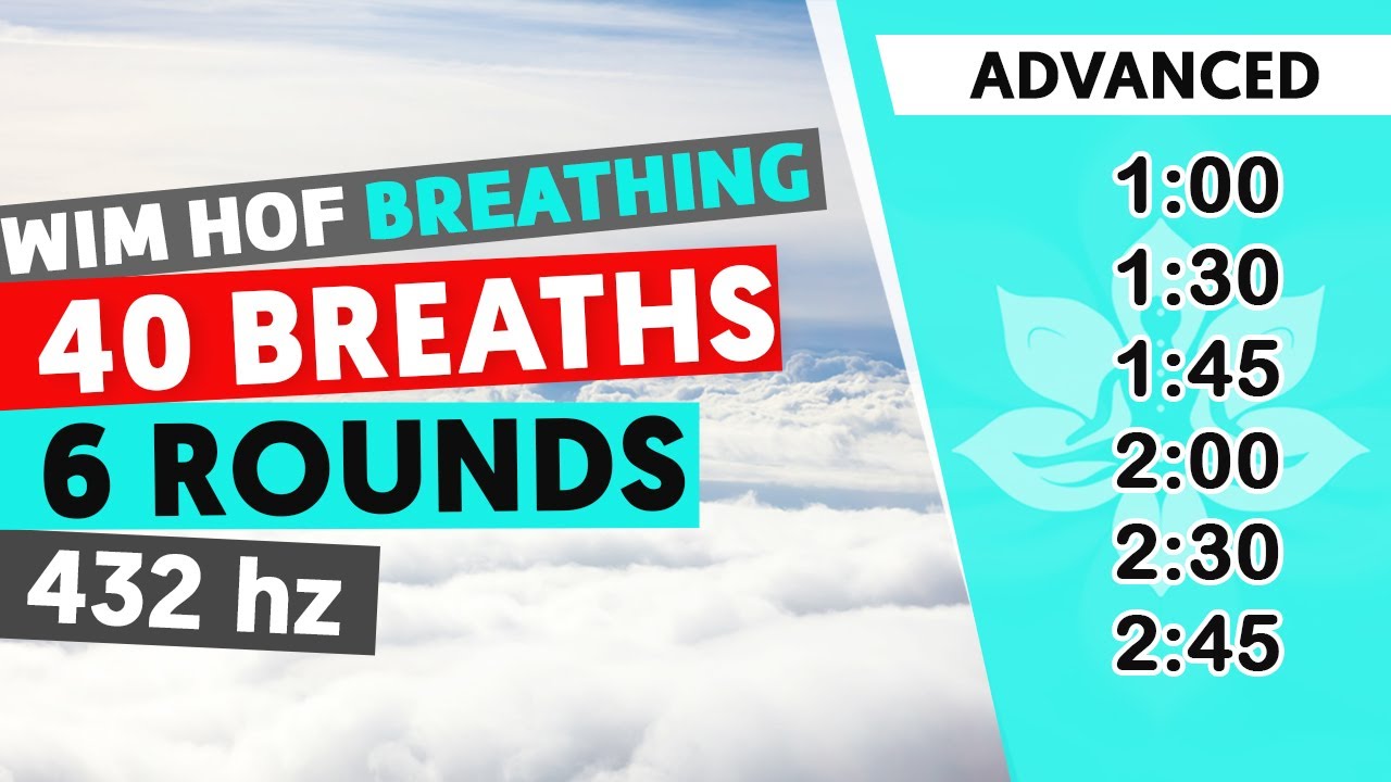 Advanced Wim Hof Guided Breathing | 6 Rounds - 40 Breaths | 432hz #SatoriFlow #WimHofBreathing