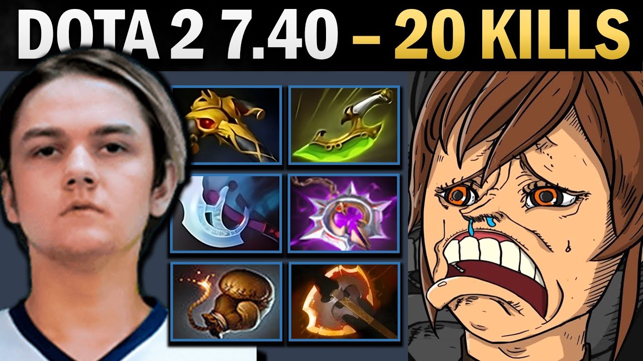 Марси, профессиональный керри с Battlefury и 20 убийствами — геймплей Dota.