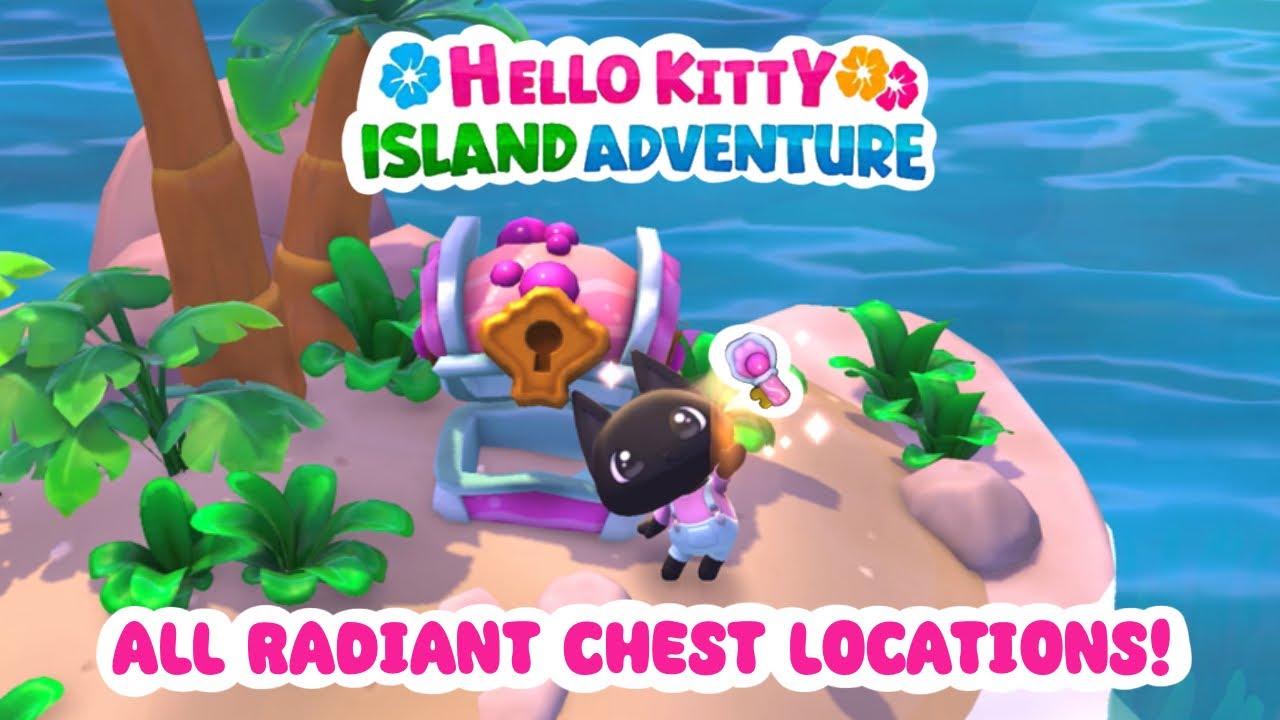 Where to find Radiant Chests!? 🗝️💖 Radiant Chest locations | Hello Kitty Island Adventure