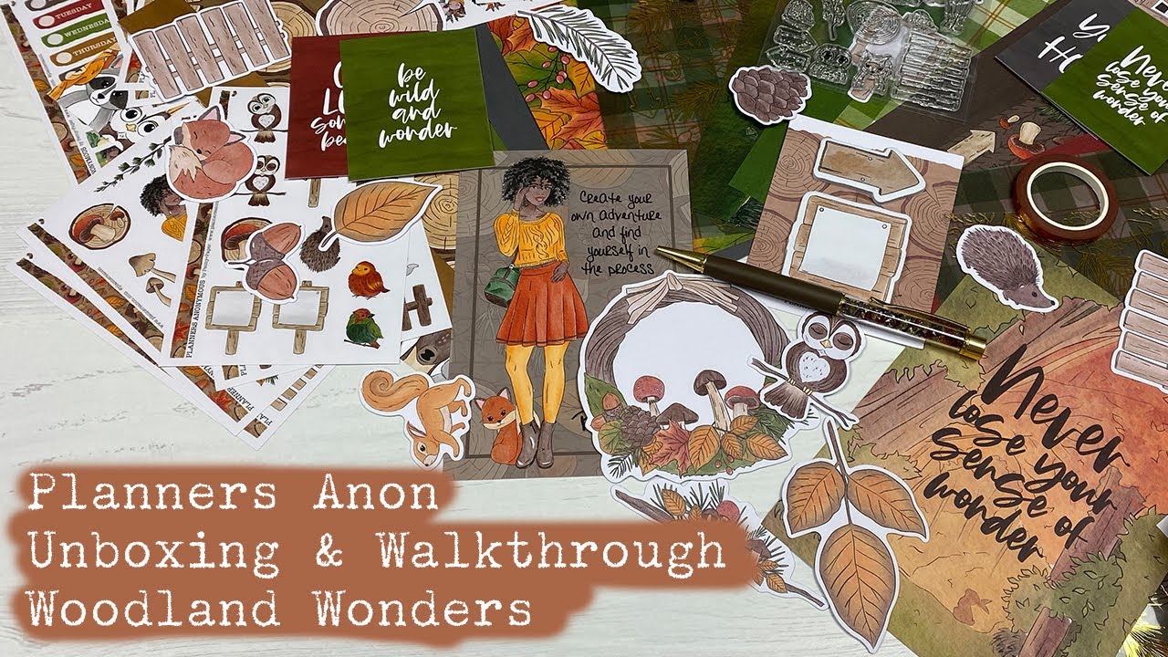 Planners Anonymous Unboxing and Walkthrough - Woodland Wonders