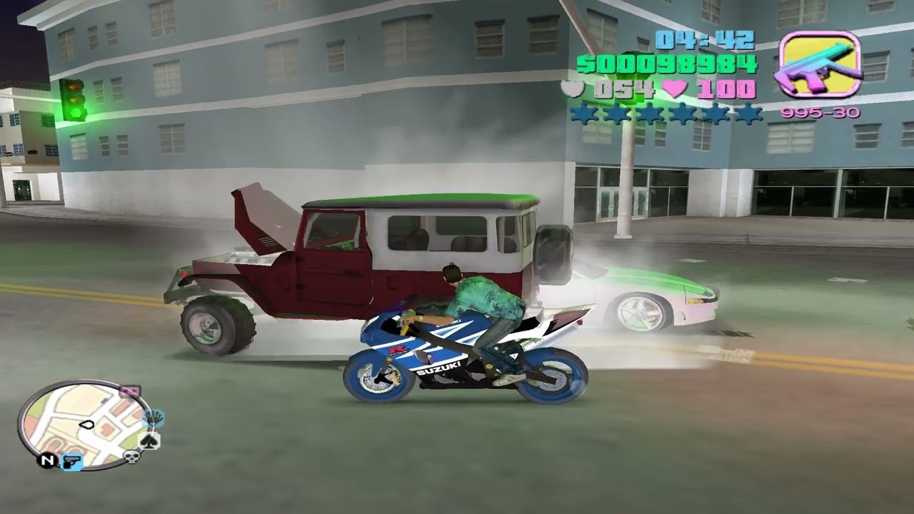 Create accidents in GTA Vice City