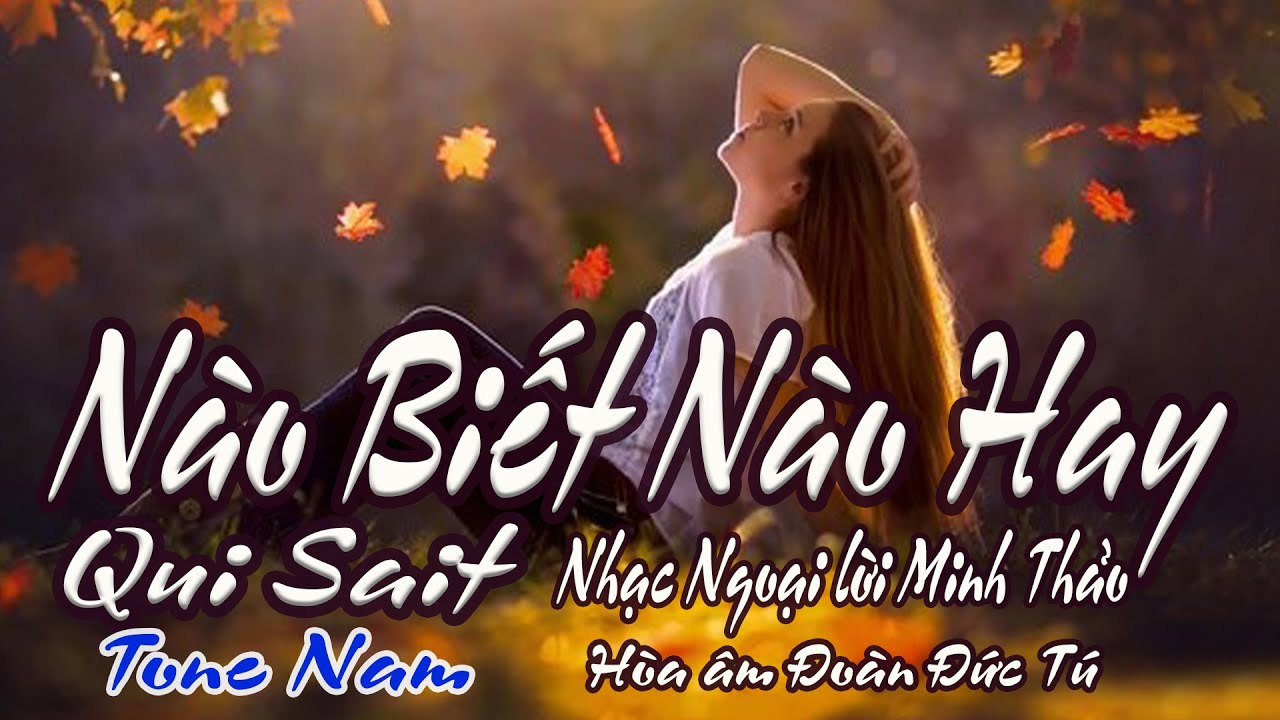 karaoke Nào Biết Nào Hay_Qui Sait_ Nhạc Ngoại_ lời Minh Thảo_ Hòa âm Đoàn Đức Tú_ Giọng Nam