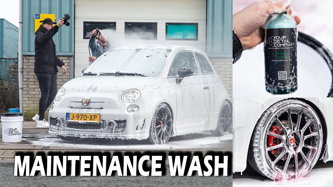 Maintenance Car Wash - Fiat 500 Abarth - Satisfying!