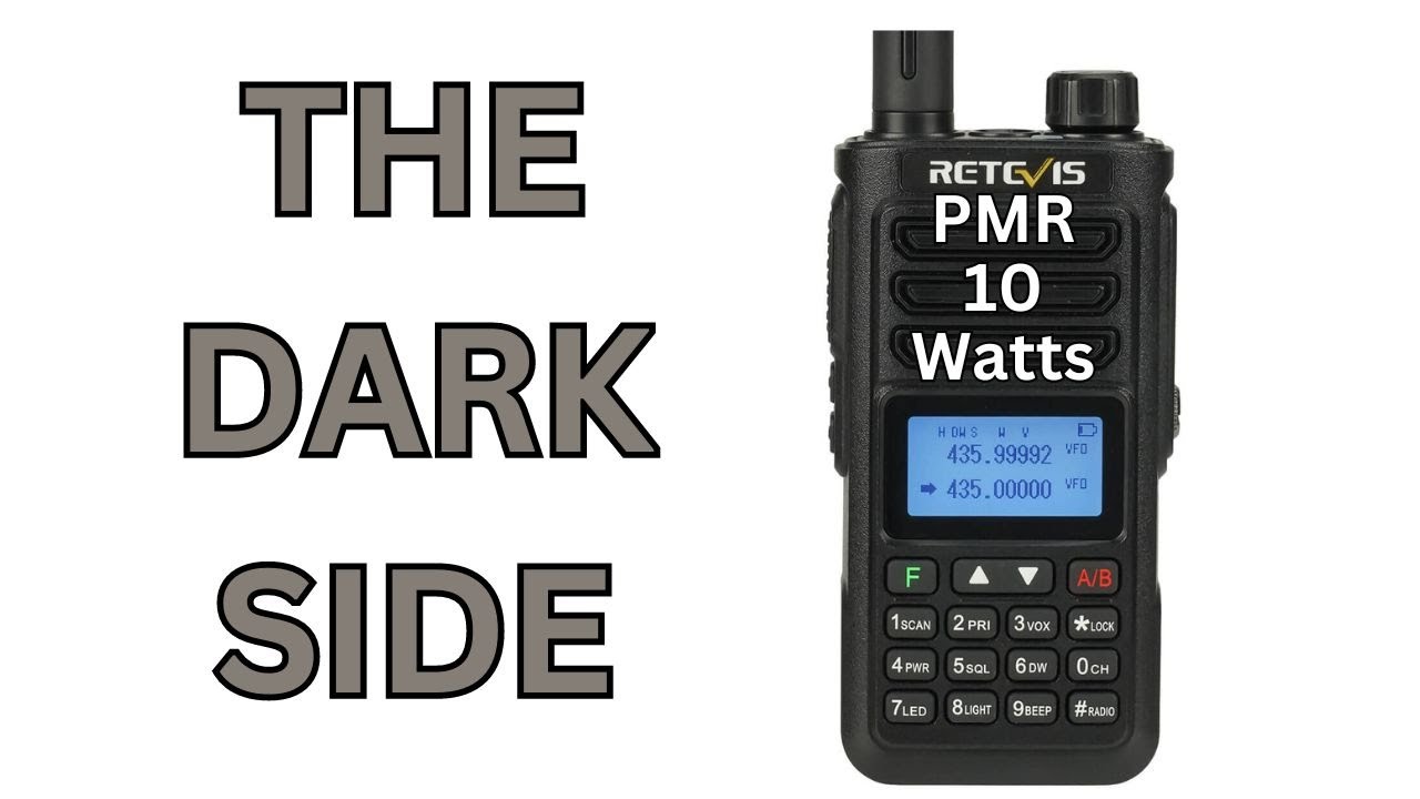 Retevis RA89. 10w PMR 446. Going to the DARK SIDE.