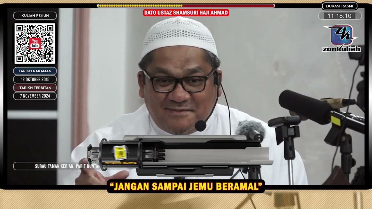 TAZKIRAH : Manusia Serba Tak Kena & Jangan Sampai Jemu Beramal - Ustaz Shamsuri Ahmad