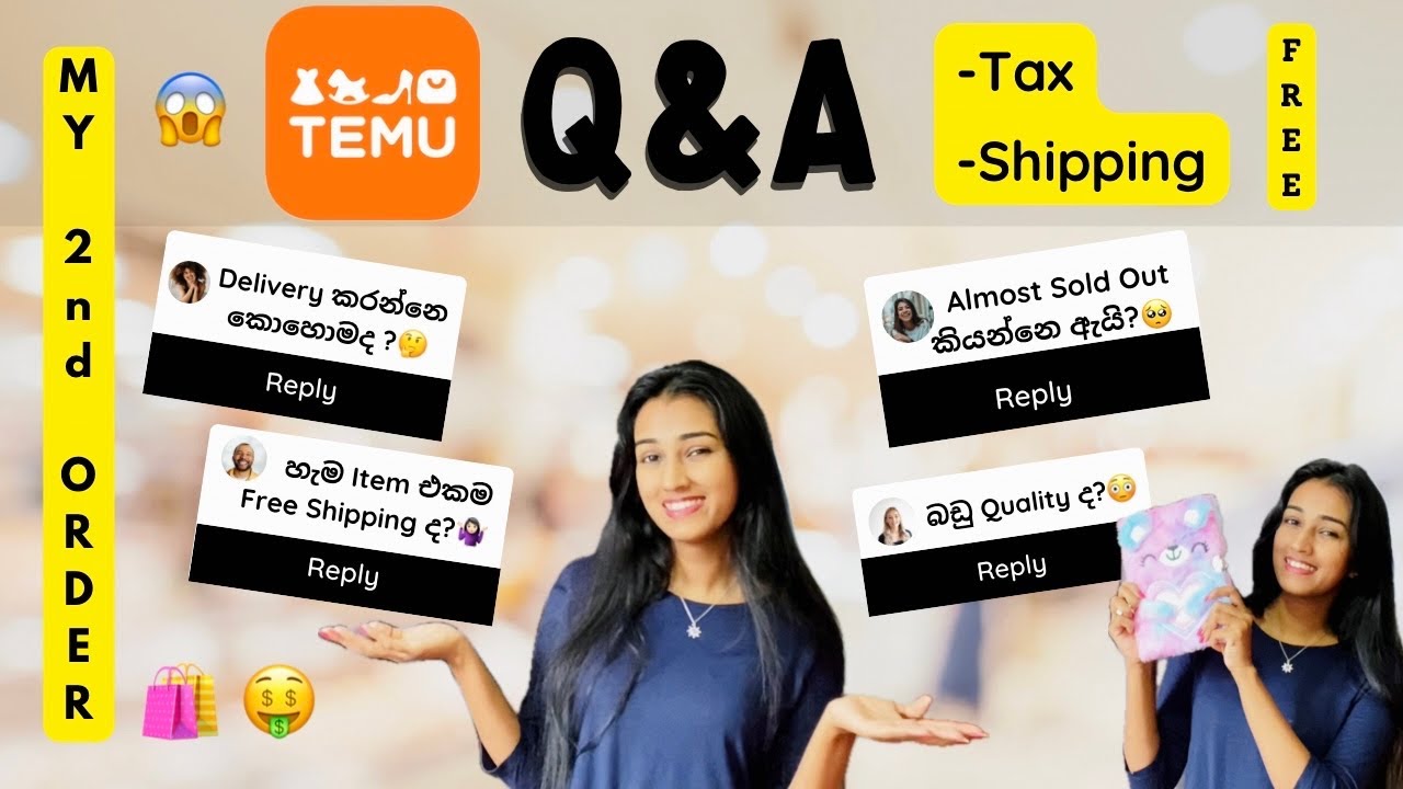 TEMU Shopping 2nd Order🤑🛍️|Q & A Session TEMU | TAX නෑ😱 | FREE Shipping😱 | #srilanka #temu #review