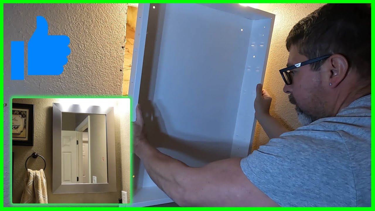 Botiquin con Espejo Empotrado / How to  Install Medicine Cabinet in Wall.