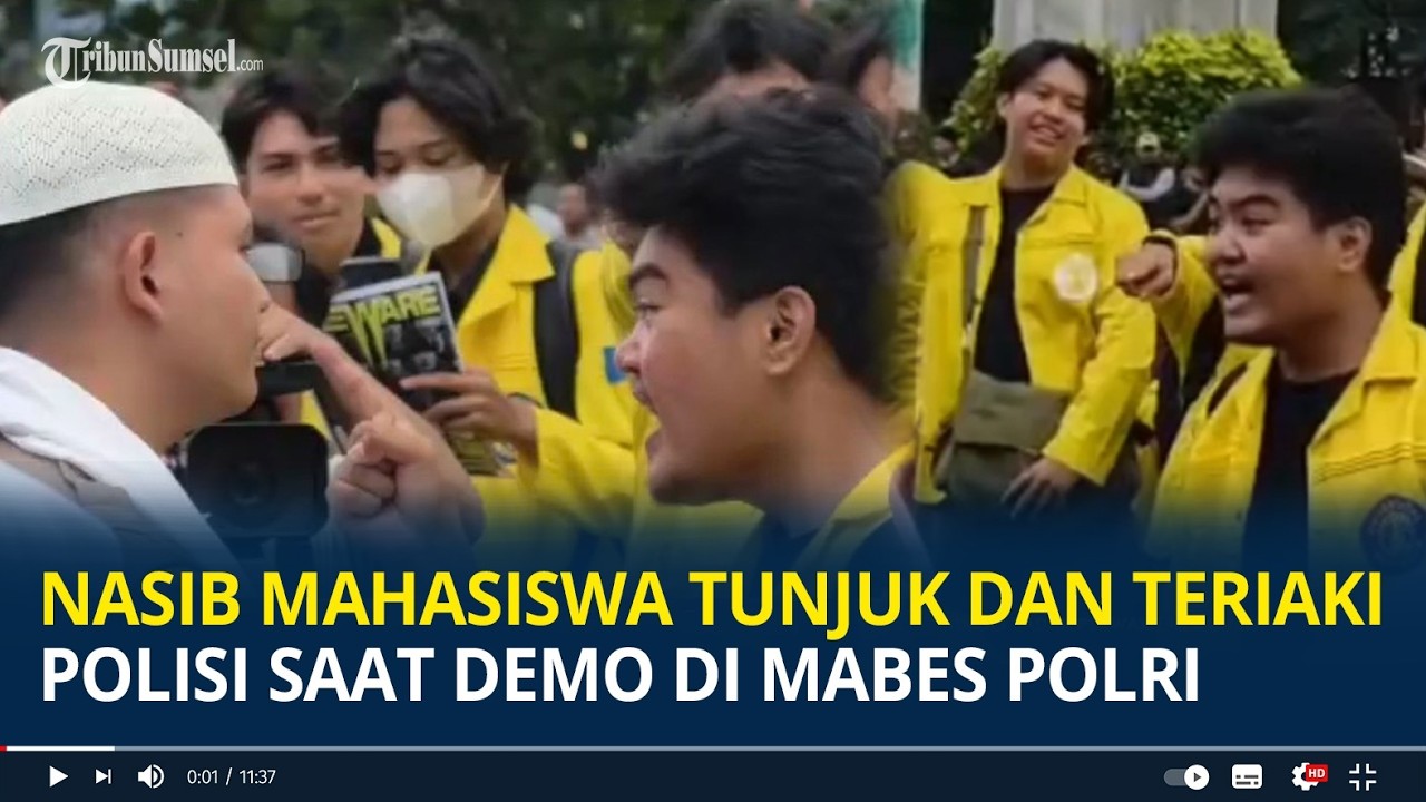 Nasib Mahasiswa Tunjuk dan Teriaki Polisi saat Demo di Mabes Polri
