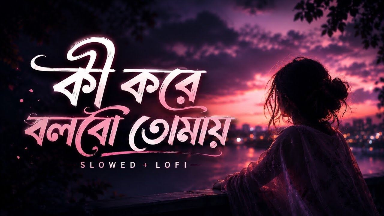 কী করে বলবো তোমায় | Ki kore bolbo tomai | Lyrics | Slowed+Reverb