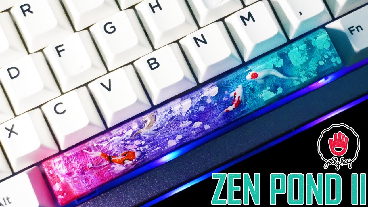 Artisan Resin Keycap | Zen Pond II - Jelly Key (Joiha)
