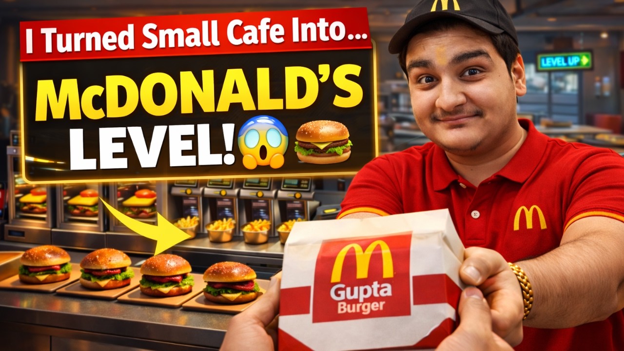 I Turned My Cafe Into McDonald's! 🍔🔥 | Gupta Burger Gameplay | SANYAM JAIN