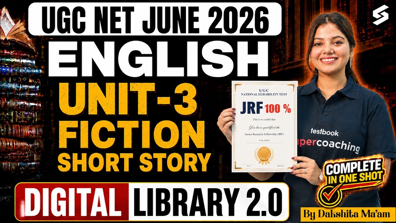 UGC NET English Literature Classes | UGC NET English Unit 5 | Fiction UGC NET English By Dakshita