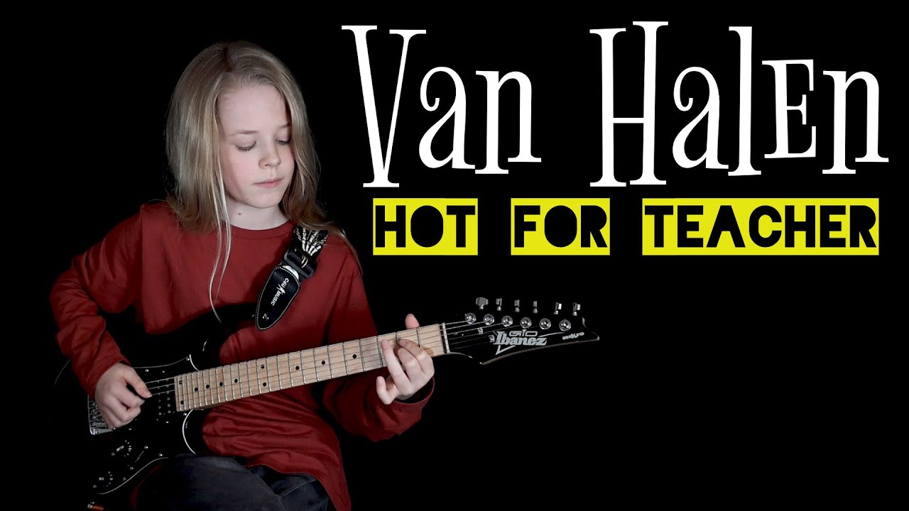 VAN HALEN - HOT FOR TEACHER - Guitar Cover - Bailey
