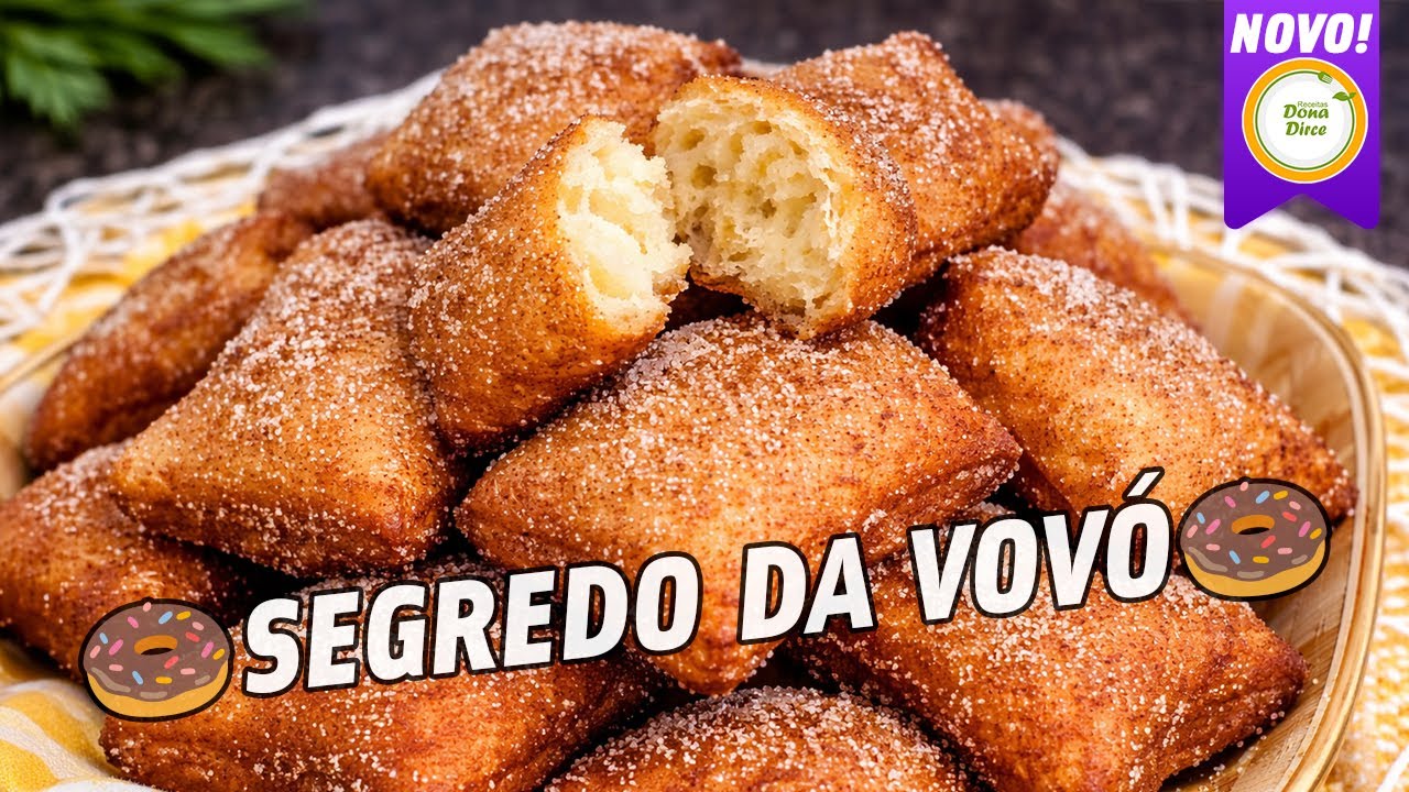 BOLINHO DOCE QUE É UM SUCESSO NA CASA DA VOVÓ | BOLINHO SAPO | BOLINHO DE CHUVA | BOLINHO DOCE #1300