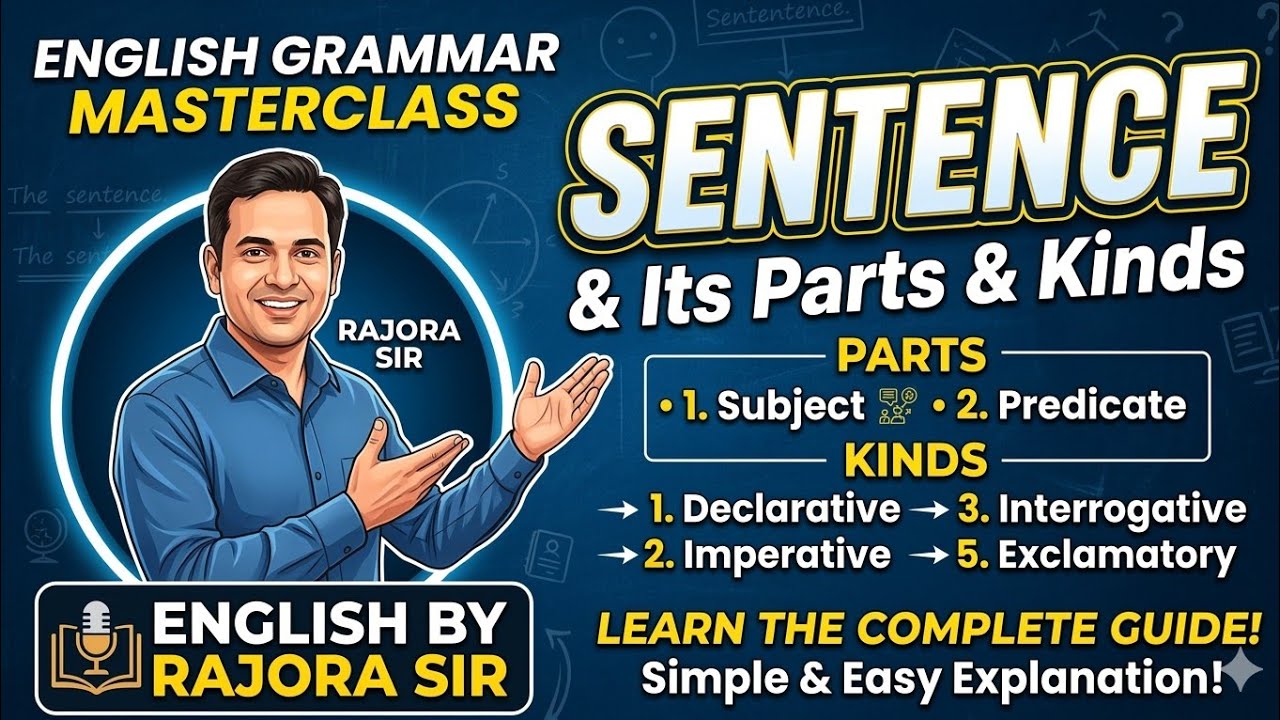 Kinds of sentence || English For SSC And BANK EXAMS 