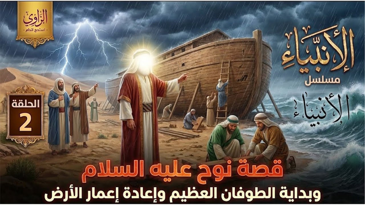 سلسلة قصص القرآن 2 شيث وإدريس ونوح عليهم السلام  القصة الكاملة لدمار العالم وبدايته الجديدة