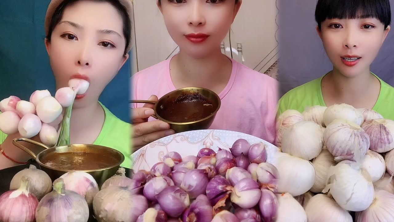 Garlic chili Spicy Food🌶️🌶️| ASMR Mukbang Garlic Chili Crispy eating show *FOOD VIDEOS