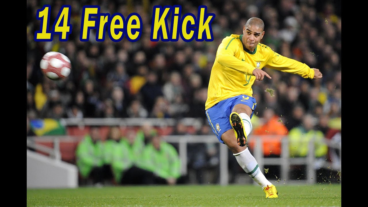 Adriano : All 14 Free Kick Goals in Career !