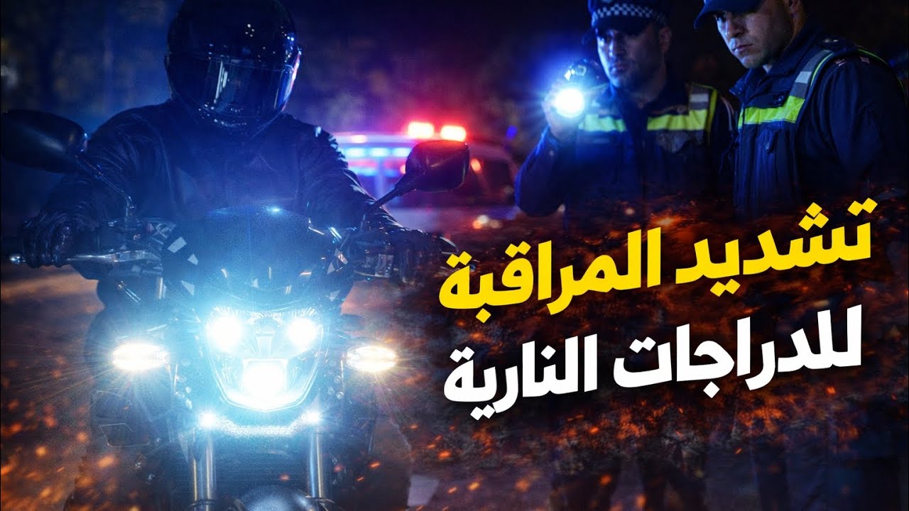 تشديد المراقبة على الأضواء الإضافية للدراجات النارية       #حملة_أمنية  #الدراجات #الأضواء_الإضافية 