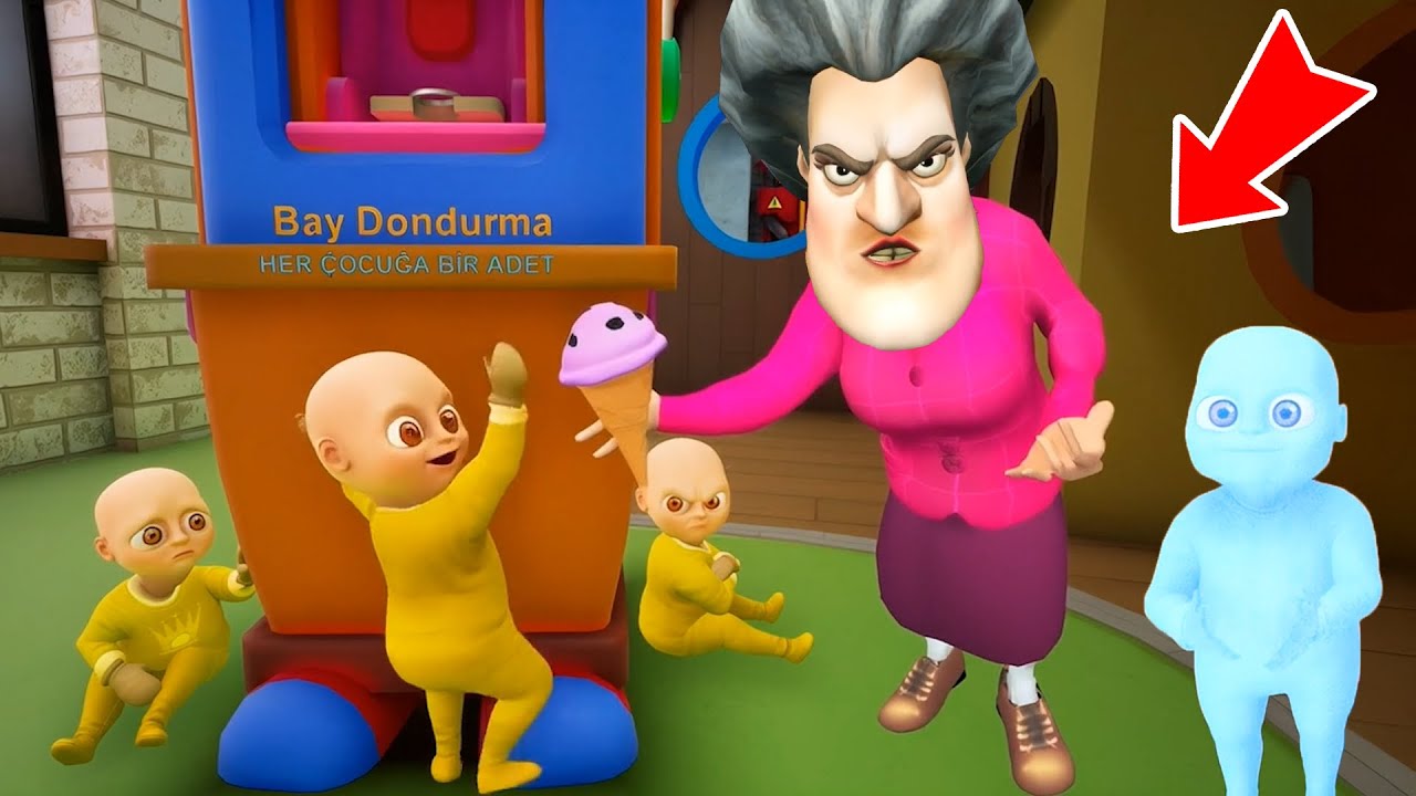 Çatlak Öğretmenin Dondurmasını Sakın Yeme 🥶 Scary Teacher Baby in Yellow