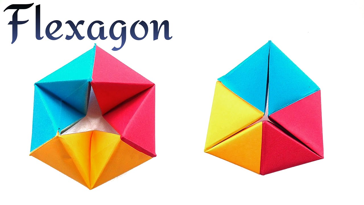 Infinite Rotating Tetrahedron | Flexagon - DIY Modular Origami Tutorial by Paper Folds ❤️