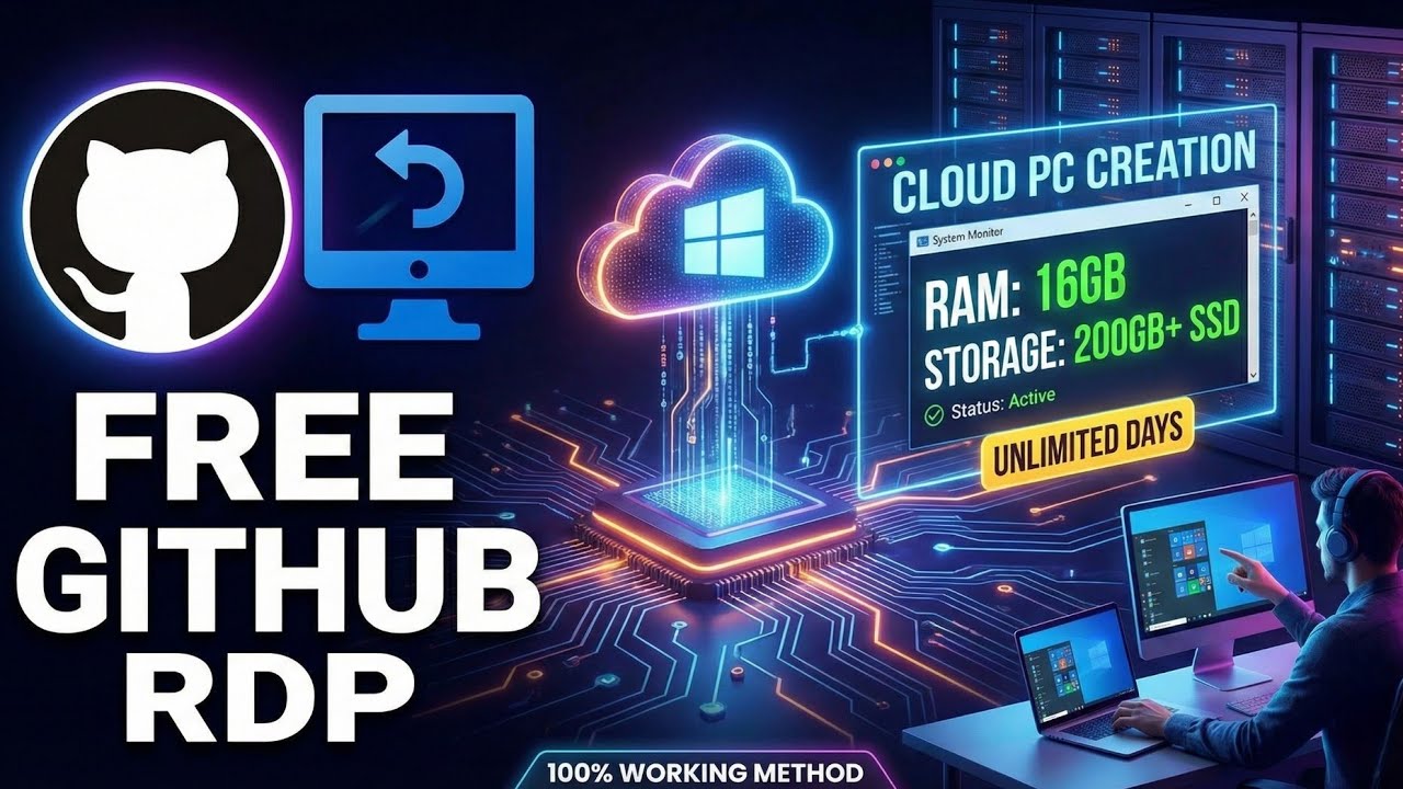 БЕСПЛАТНЫЙ Windows 10 RDP с действиями GitHub &mdash; кредитная карта не требуется!