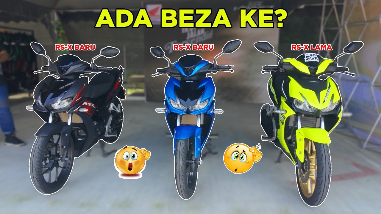 PERBEZAAN HONDA RS-X LAMA DAN BARU