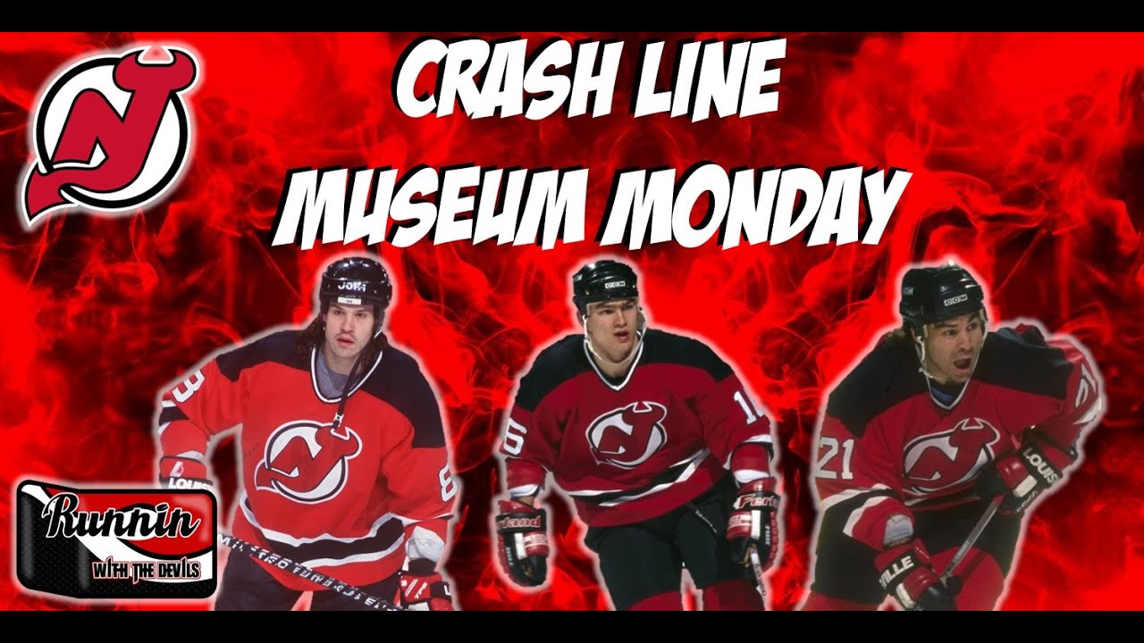 NJ Devils CRASH LINE Mike Peluso Bobby Holik Randy McKay MUSEUM MONDAY