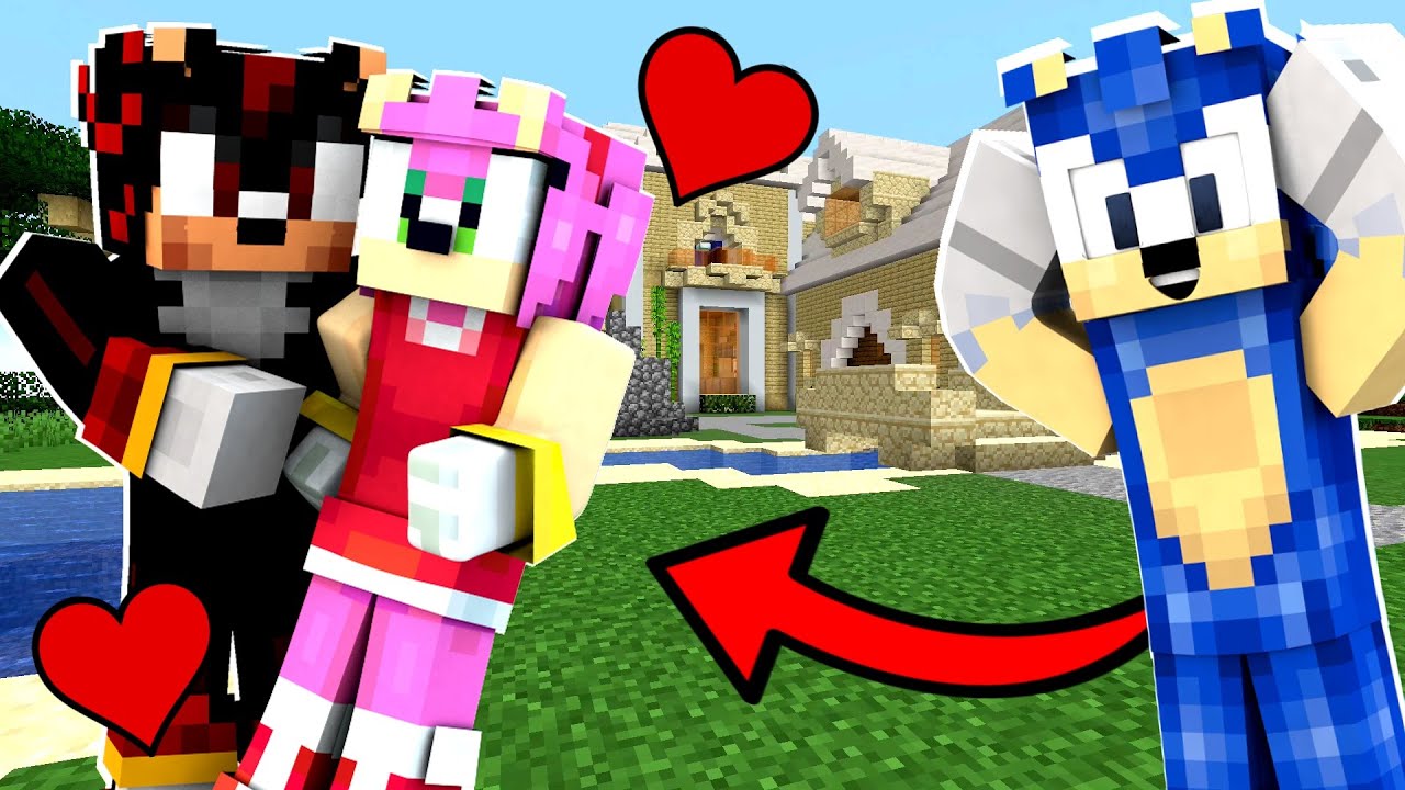 Minecraft Fun House - Amy Rose And Shadow Are IN LOVE?! [18]