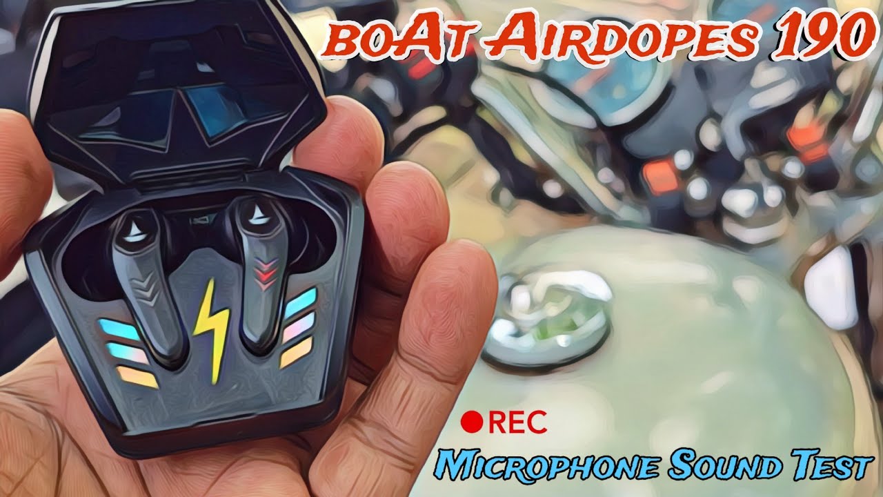 boAt Airdopes 190 -  Real Life Microphone Sound Test (English)