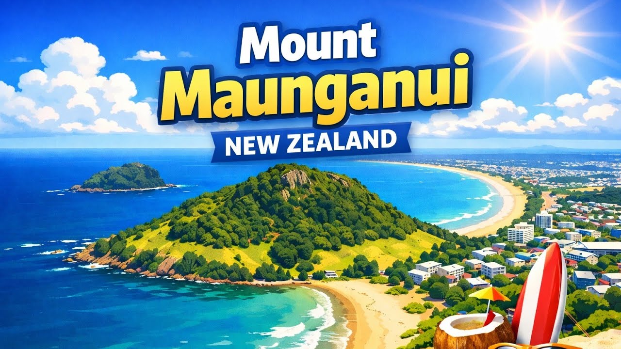 New Zealand's BEST Beach🏖️| The view that stuns everyone 🌊| Mount Maunganui, New Zealand.
