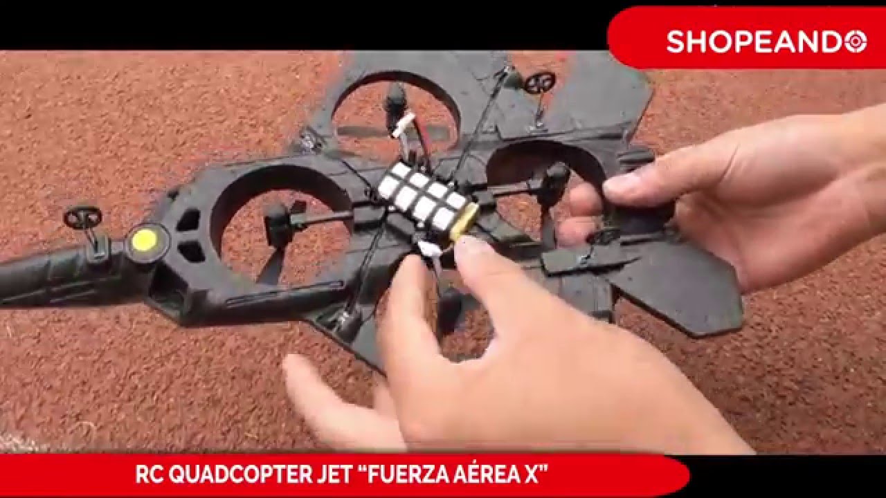 Drone-Avi&oacute;n cuadric&oacute;ptero, control remoto