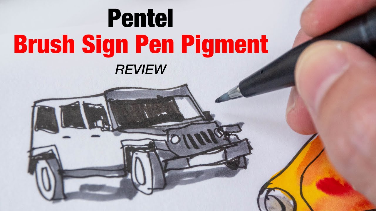 Пигмент для маркеров Pentel Brush Sign Pen (обзор)