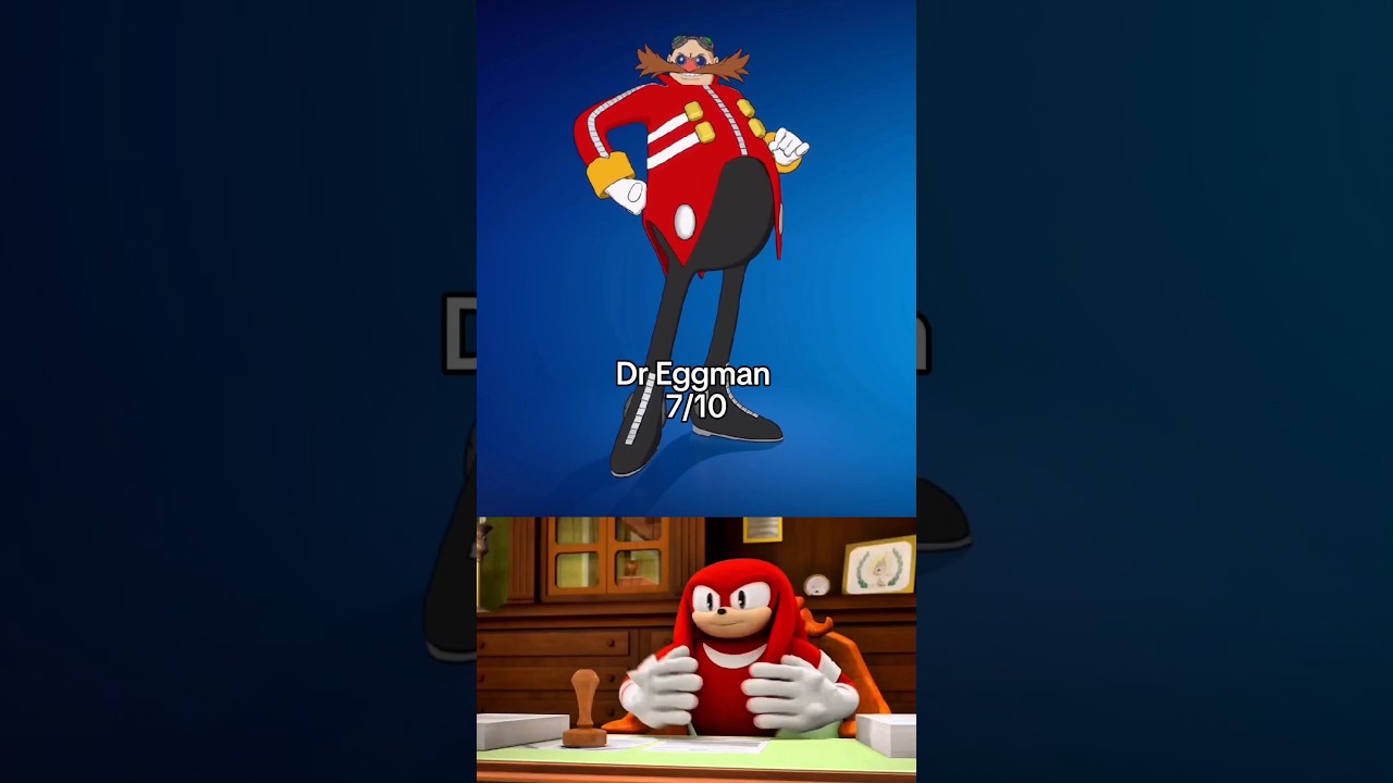 Knuckles rates Sonic characters Fortnite Skins
