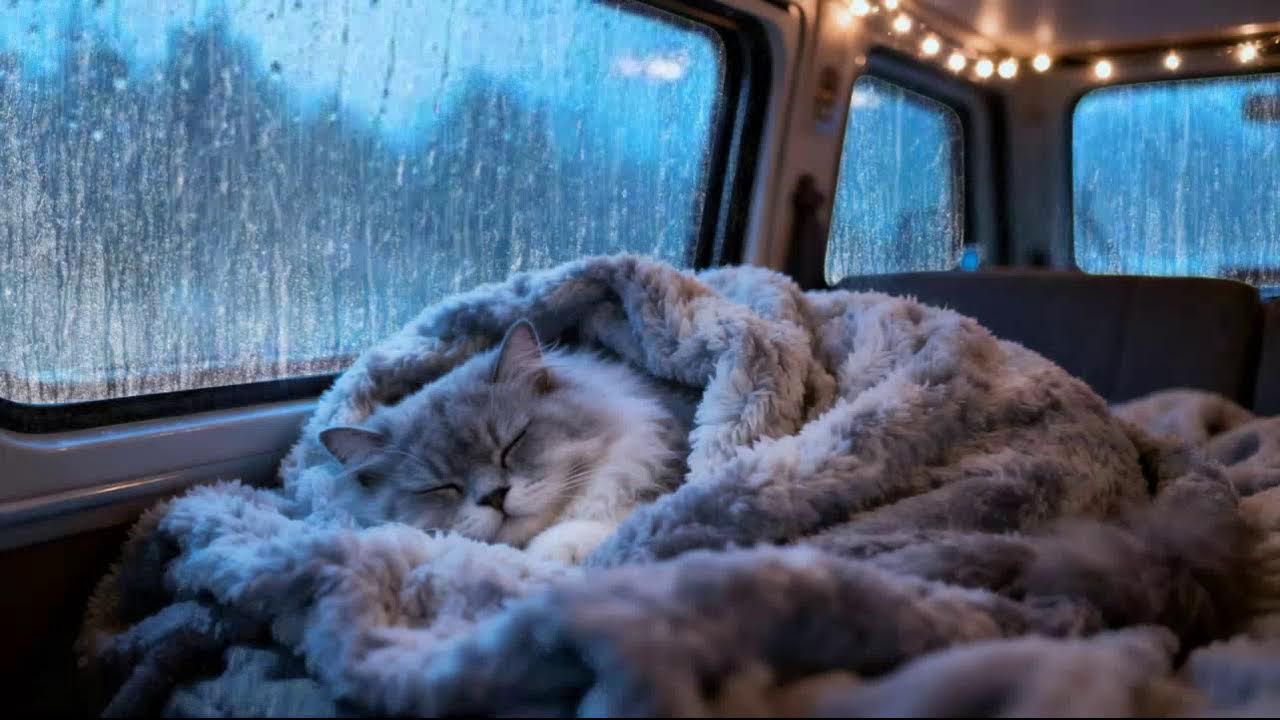 Comforting Night Rain on Car Roof | Fall Asleep Naturally