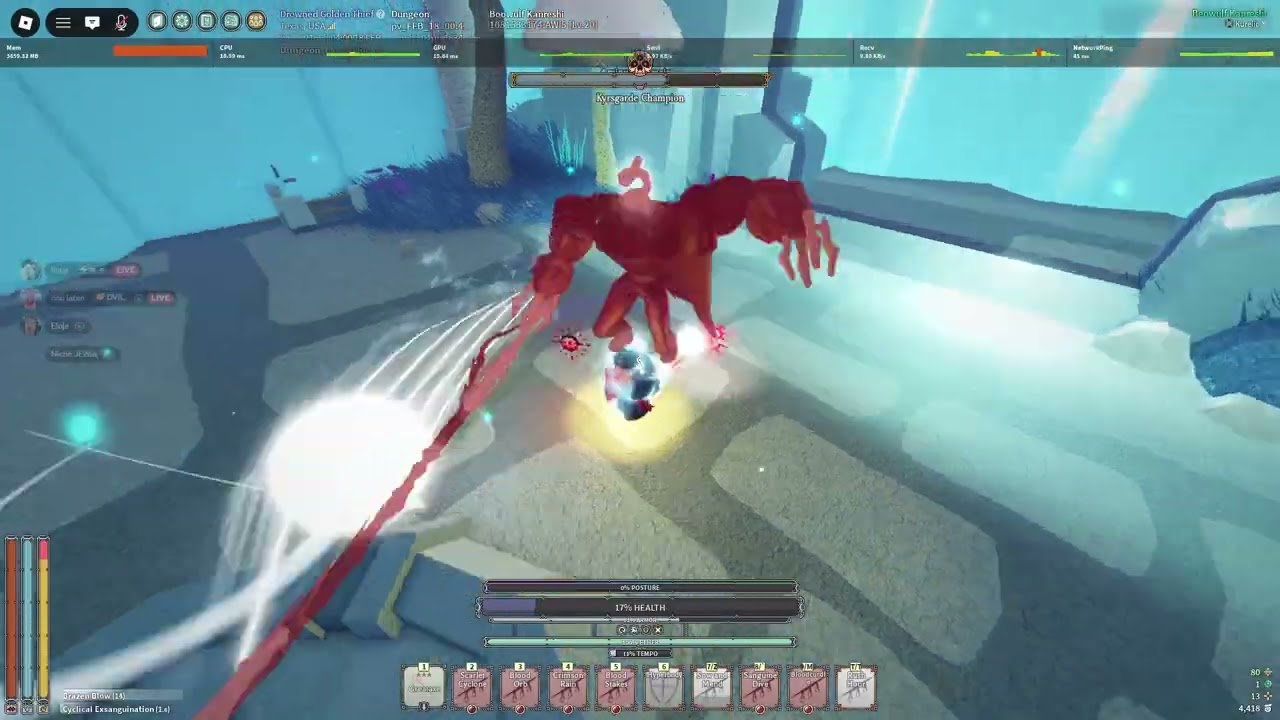 Deepwoken Kyrsgarde Champion Boss Fight