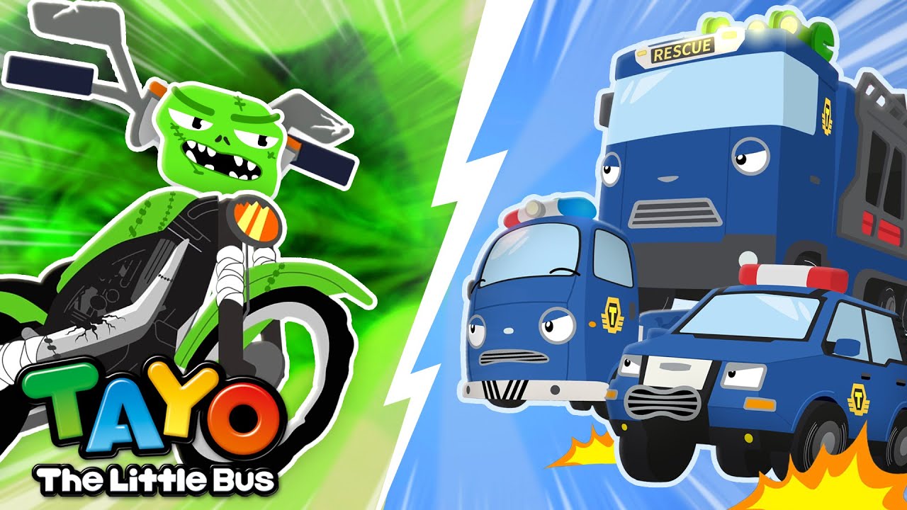 Zombie Motorcycle🧟 vs 🚨Rescue Team | RESCUE TAYO | Movie for Kids | Tayo Sing Along Show