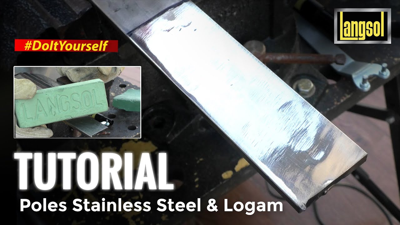 Cara Poles STAINLESS STEEL & LOGAM dengan BATU IJO LANGSOL seperti di CHROME