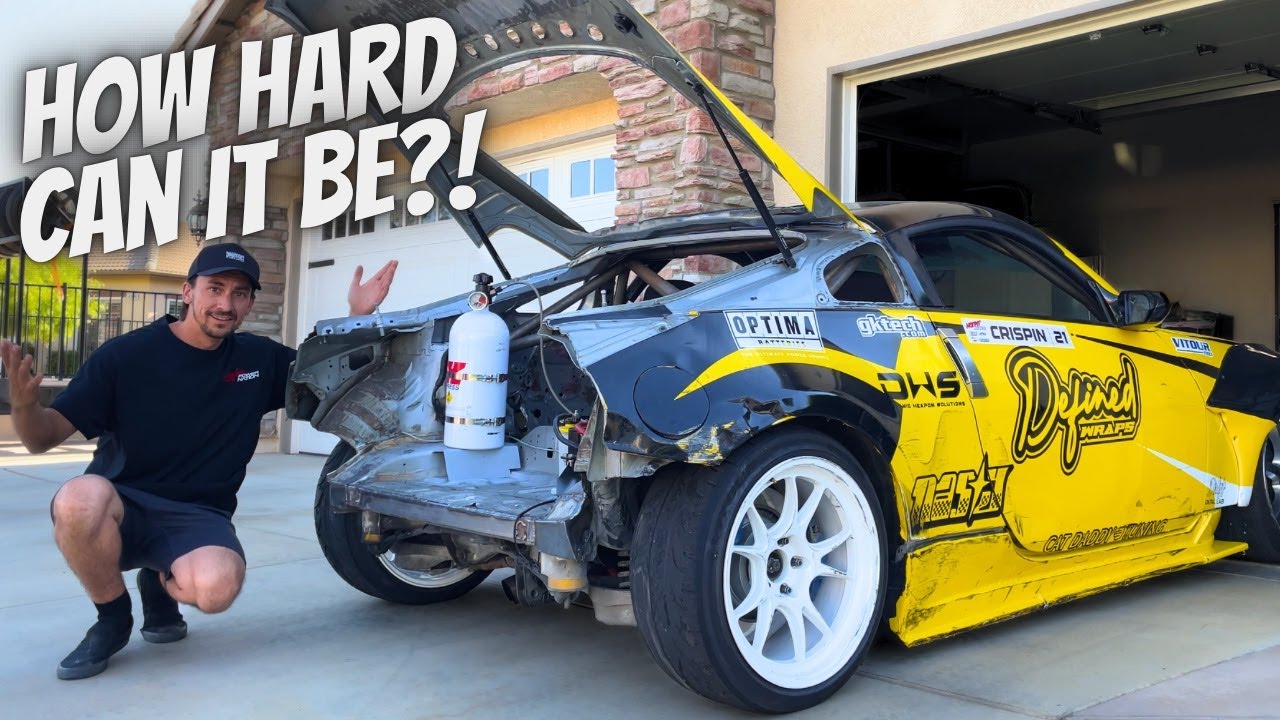 Fabricating a Custom Tube Rear on My 350z Drift Car with NO EXPERIENCE