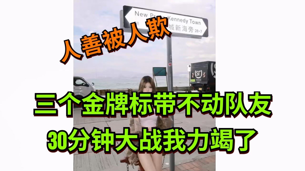 【王者荣耀骚白】三个金牌标带不动队友 30分钟大战我力竭了