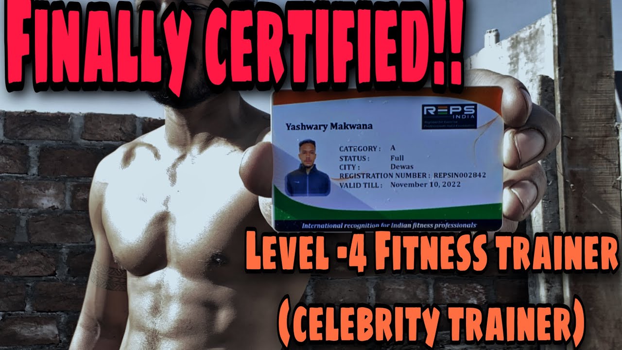 Finally a K11 Certified Fitness Trainer!! || REPS Level 4 || Celebrity Trainer🇮🇳🏅
