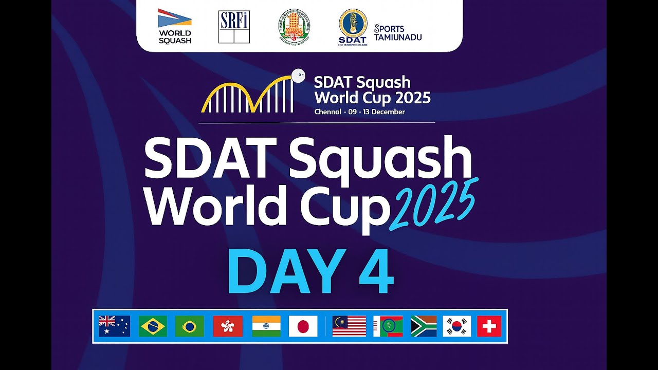 Day 4 - Quarter Finals - SDAT Squash World Cup 2025 | Express Avenue Mall, Chennai 2025