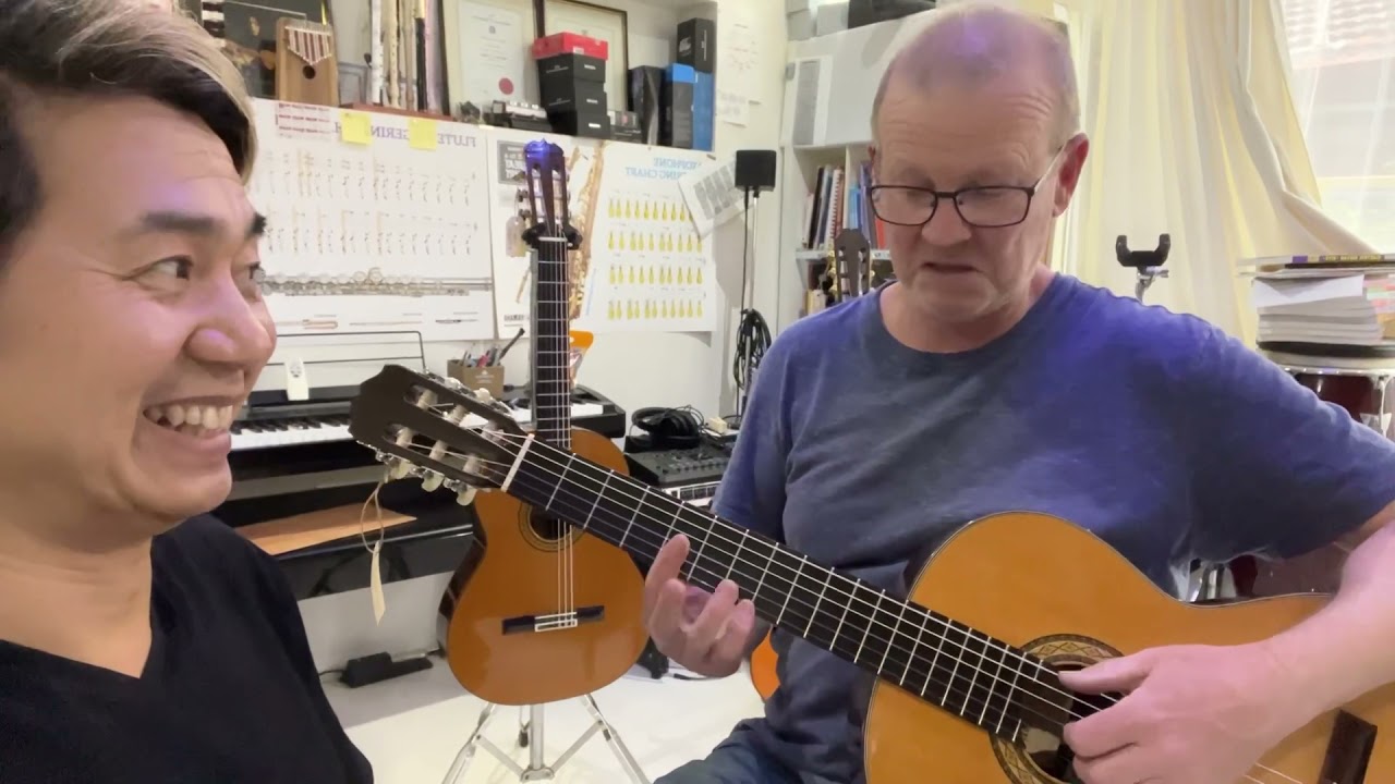 Matsuoka M50 vs Takamine No.8 classical guitars comparison by James.