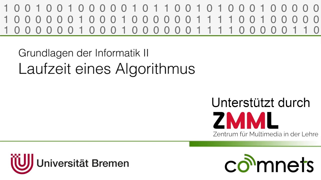 Video 5-10: Die Laufzeit eines Algorithmus