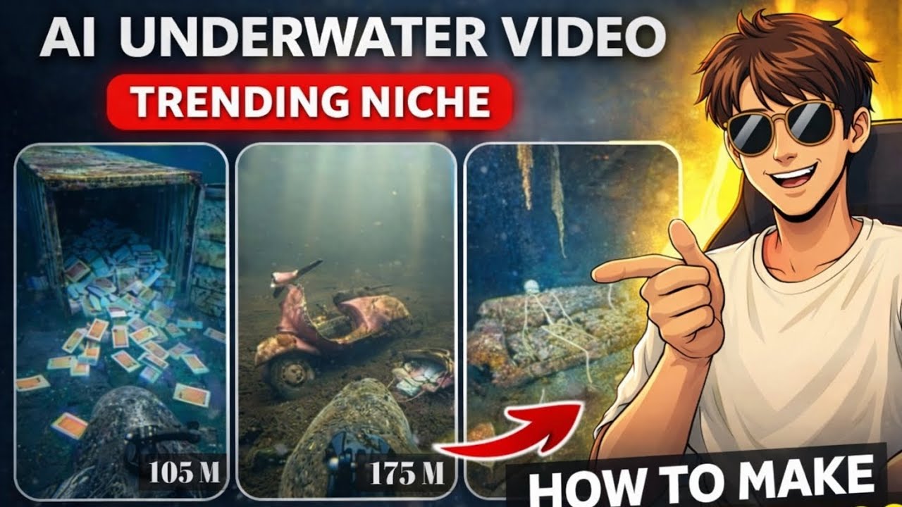 AI Underwater Fish POV Video Kaise Banaye 🔥 | AI GoPro Fish Camera Tutorial | AI Video Mobile Se