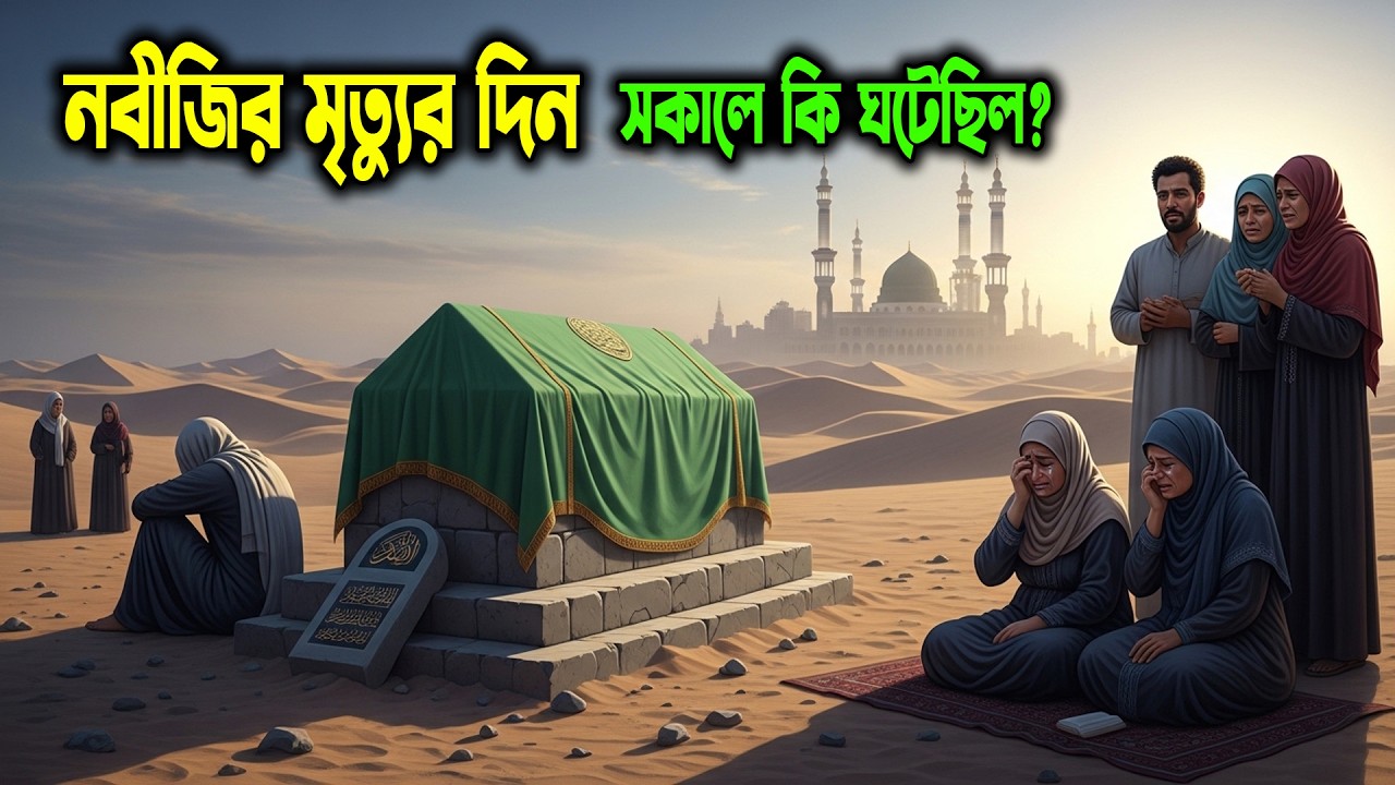 মহানবী হযরত মুহাম্মাদ সাঃ এর ইন্তেকালের দিন সকালে কি ঘটেছিলো? | Islamic Story Bangla