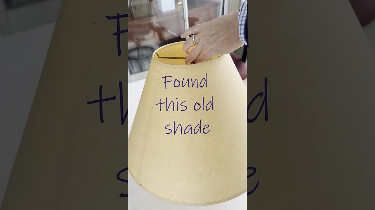 Easy Lampshade Makeover #diy