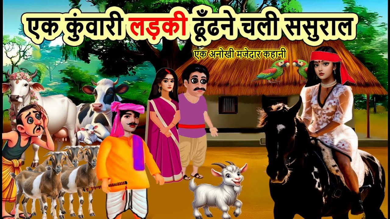 एक कुंवारी लड़की ढूँढने चली ससुराल | moral story | cartoon story | hindi kahani | mann k voice |