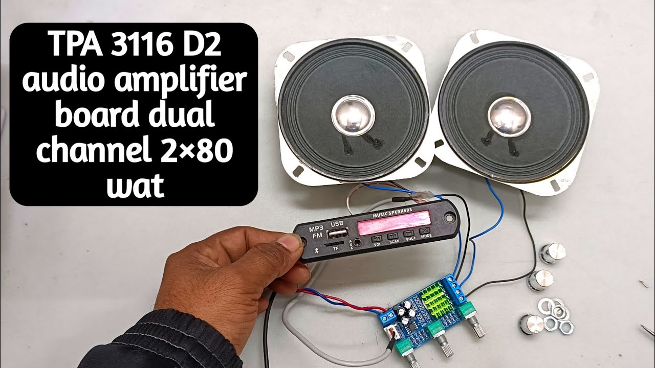 TPA3116D2 12v to 24v DC Dual channel 2×80 wat 🔥 mini amplifier board 🔥 #amplifier 🔥 Bluetooth 🔥🔥🔥