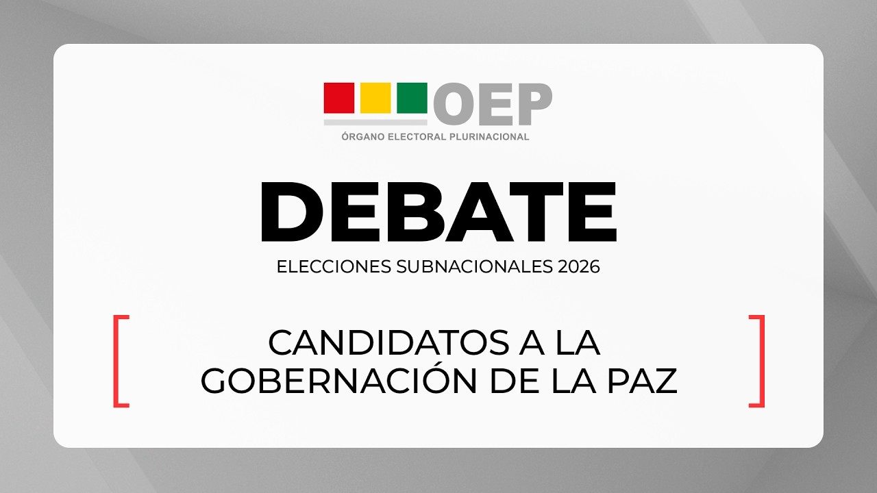 Elecciones Subnacionales: Debate de candidatos a la Gobernación de La Paz